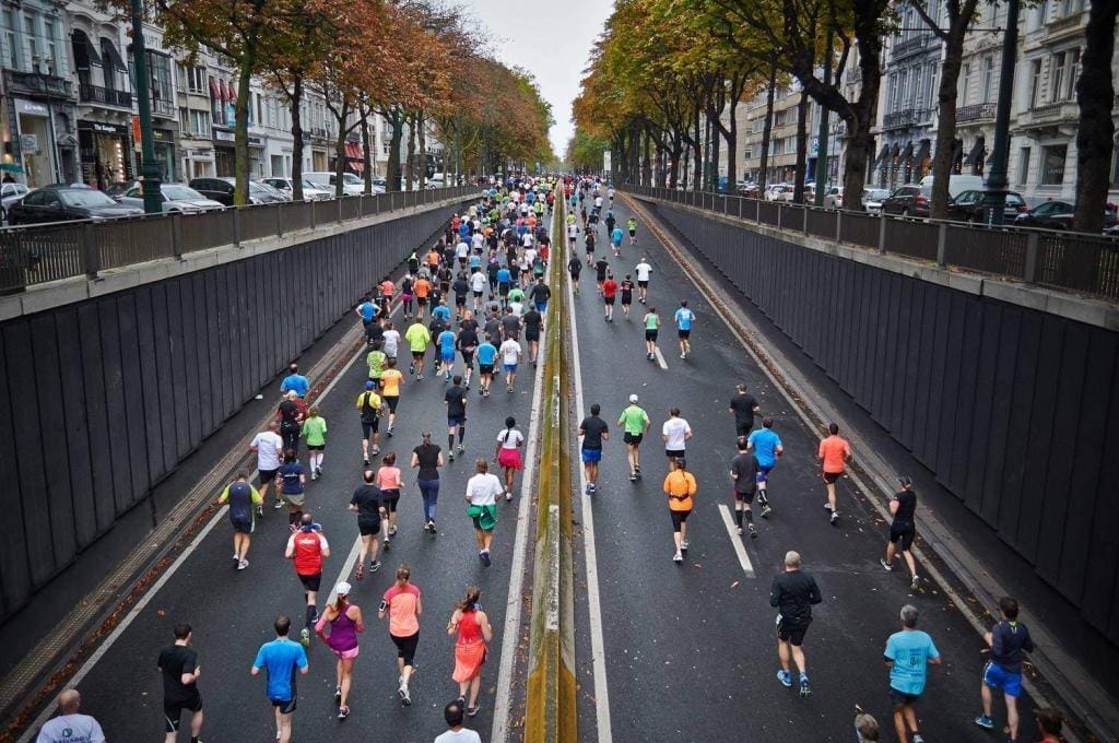 long distance running marathon