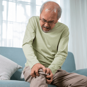 physiotherapy arthritis a man with knee osteoarthritis pain